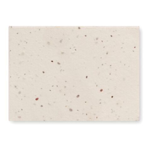 Bloc post-it avec couverture à planter blanc | sans marquage | non disponible | non disponible