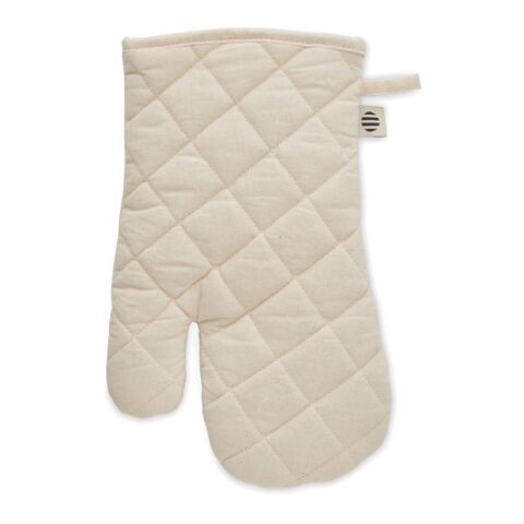Gant de cuisine en coton organi beige | sans marquage | non disponible | non disponible | non disponible
