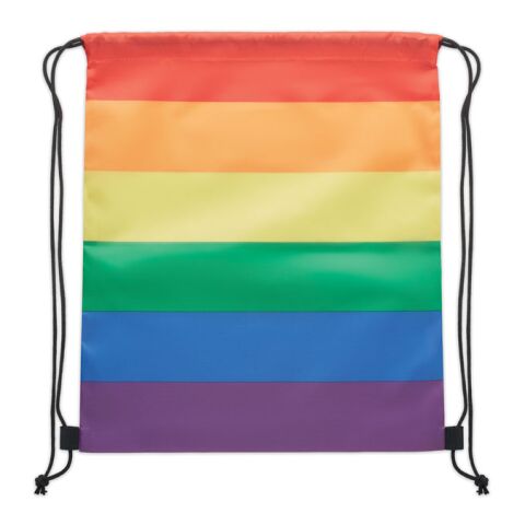 Sac à cordon arc-en-ciel RPET multicolore | sans marquage | non disponible | non disponible | non disponible