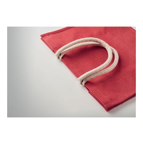 Sac shopping en jute rouge | sans marquage | non disponible | non disponible | non disponible