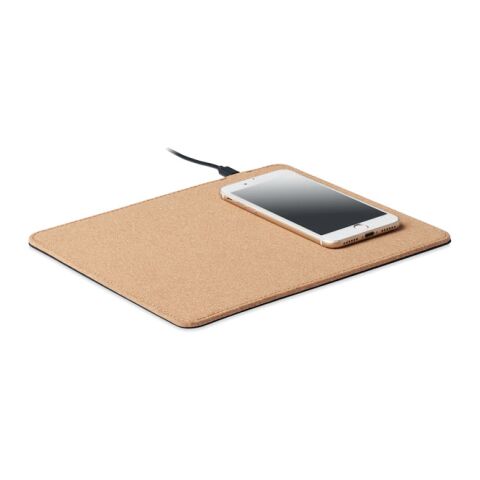 Tapis de souris chargeur liège beige | sans marquage | non disponible | non disponible