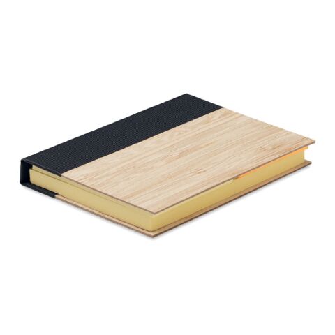Notes adhésives housse en bambou noir | sans marquage | non disponible | non disponible | non disponible