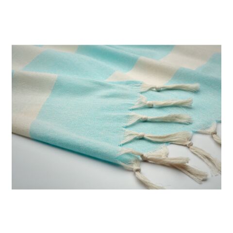 Fouta 140 gr/m² turquoise | sans marquage | non disponible | non disponible | non disponible