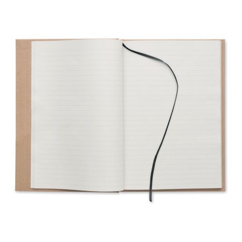 Carnet de note A5 en carton recyclé 80g/m2 noir | sans marquage | non disponible | non disponible