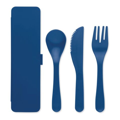 Set de couverts en PP bleu | sans marquage | non disponible | non disponible | non disponible