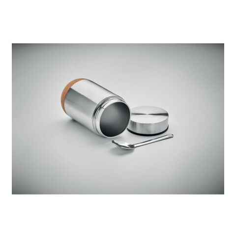 Double wall storage jar 400 ml argent mate | sans marquage | non disponible | non disponible | non disponible