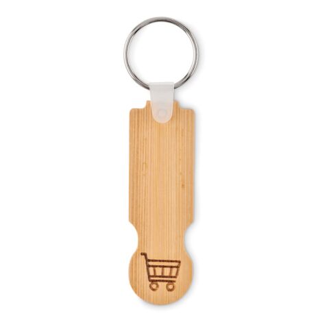 Bamboo euro token key ring bois | sans marquage | non disponible | non disponible