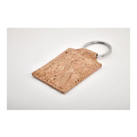 Rectangular cork key ring beige | sans marquage | non disponible | non disponible