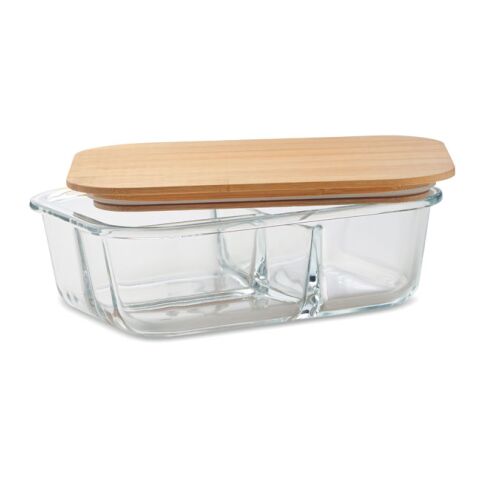 Lunchbox en verre et bambou transparent | sans marquage | non disponible | non disponible | non disponible