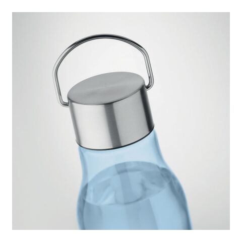 Bouteille en RPET 600 ml bleu clair/transparent | sans marquage | non disponible | non disponible