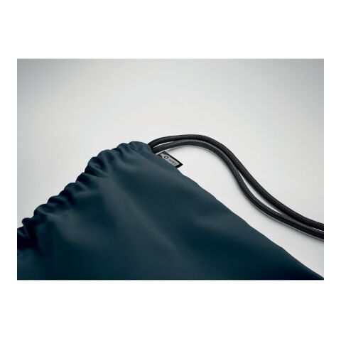 Grand sac à cordon 300D RPET Marine foncé | sans marquage | non disponible | non disponible | non disponible