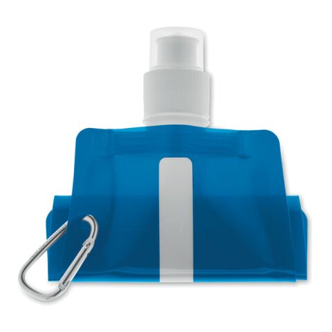 Gourde pliable bleu transparent | sans marquage | non disponible | non disponible