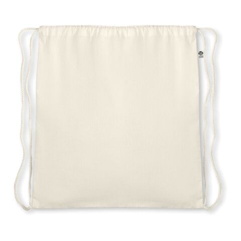 Sac à cordelette en coton bio beige | sans marquage | non disponible | non disponible | non disponible