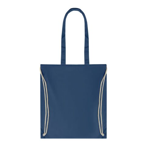Sac shopping à cordelette bleu | sans marquage | non disponible | non disponible | non disponible