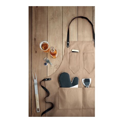 Tablier en toile enduite taupe | sans marquage | non disponible | non disponible | non disponible