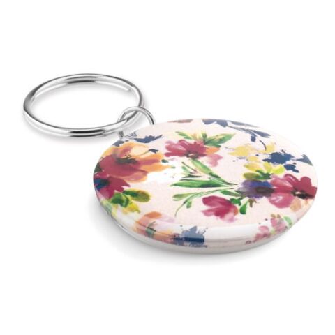 Porte-clés en métal insert papi blanc | sans marquage | non disponible | non disponible