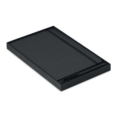 Carnet de note A5 avec stylo - pages lignées noir | sans marquage | non disponible | non disponible | non disponible