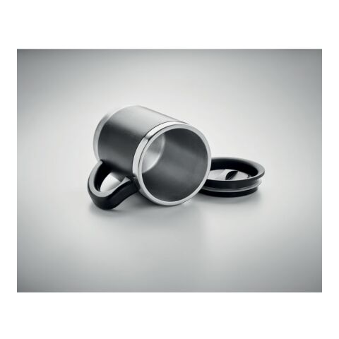 Gobelet à double paroi noir | sans marquage | non disponible | non disponible