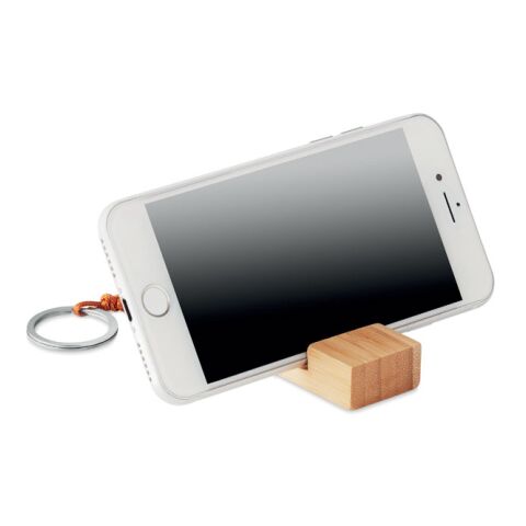 Porte-clés support smartphone bois | sans marquage | non disponible | non disponible
