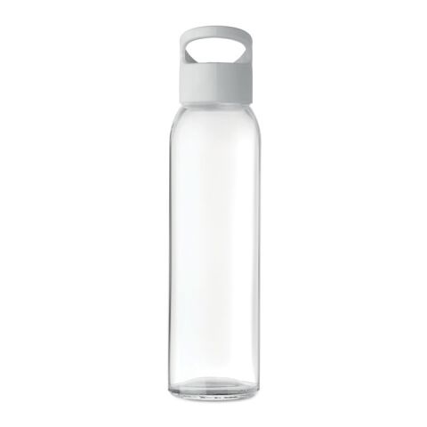 Bouteille en verre coloré avec poignée - 470ml blanc | sans marquage | non disponible | non disponible | non disponible