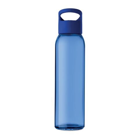 Bouteille en verre coloré avec poignée - 470ml bleu royal | sans marquage | non disponible | non disponible | non disponible