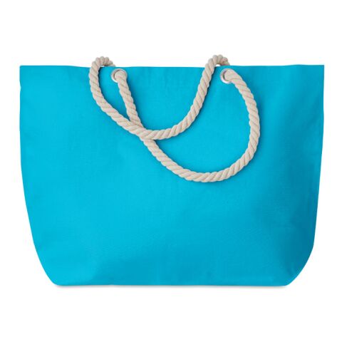 Sac de plage avec cordon turquoise