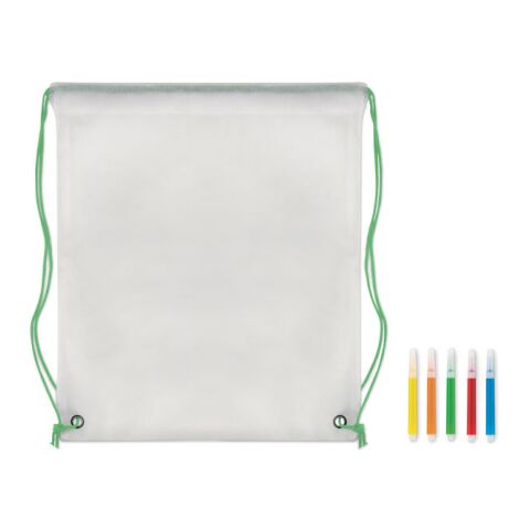 Sac à cordon non tissé lime | sans marquage | non disponible | non disponible | non disponible