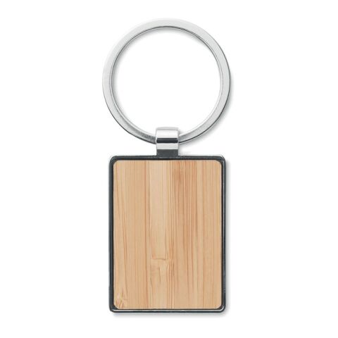 Porte-clés rectangle en bambou bois | sans marquage | non disponible | non disponible | non disponible
