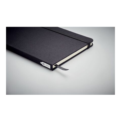 Carnet A5 couverture RPET 600D noir