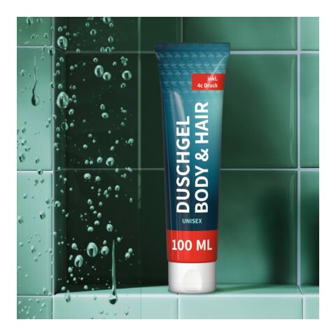Tube de 100 ml - Gel douche Rosmarin-Gingembre - FullbodyPrint Blanc | sans marquage