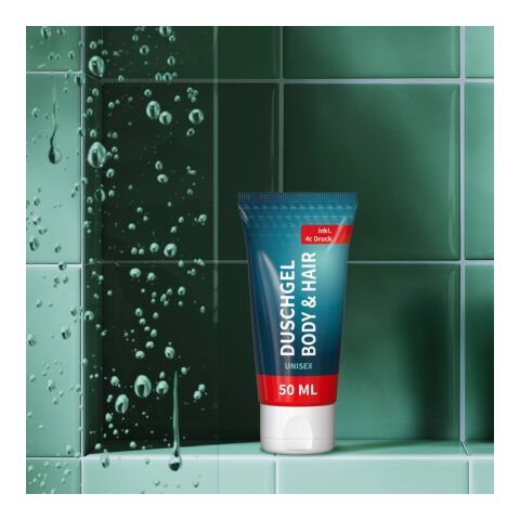 Tube de 50 ml - Gel Douche Rosmarin-Gingembre - FullbodyPrint Blanc | sans marquage