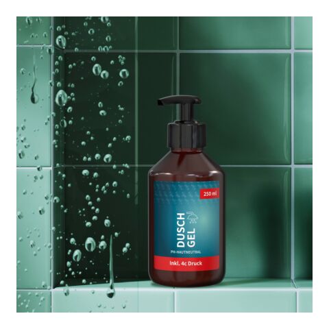 Distributeur 250 ml - Gel Douche Gingembre-Citron Vert - Body Label Brun | sans marquage