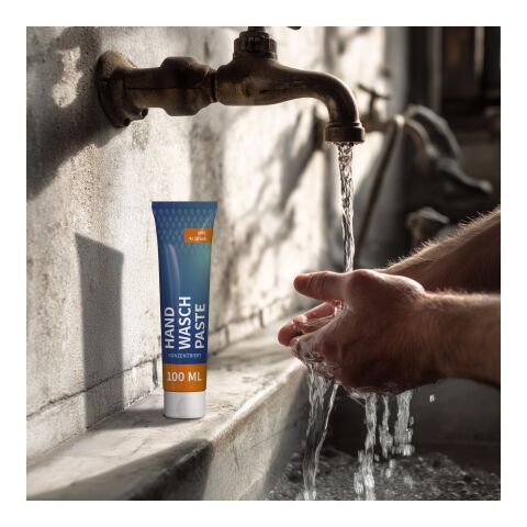 Tube de 100 ml - Pâte professionnelle de nettoyage des mains - FullbodyPrint Blanc | sans marquage