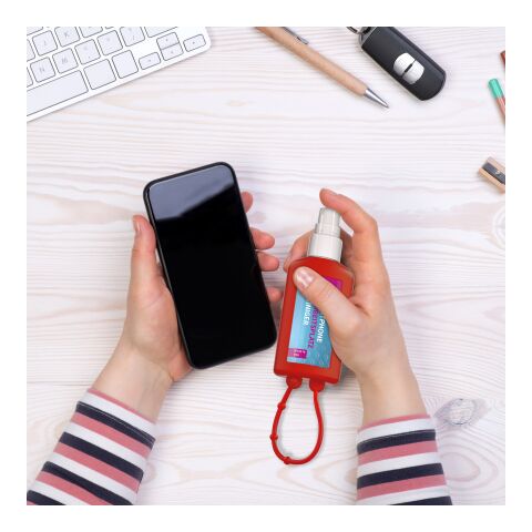 Smartphone et Lieu de Travail Rouge | sans marquage