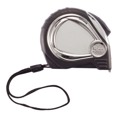 Mètre ruban avec finition chromée automatique noir | sans marquage | non disponible | non disponible