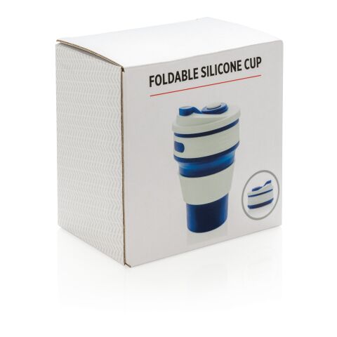 Mug en silicone pliable bleu | sans marquage | non disponible | non disponible