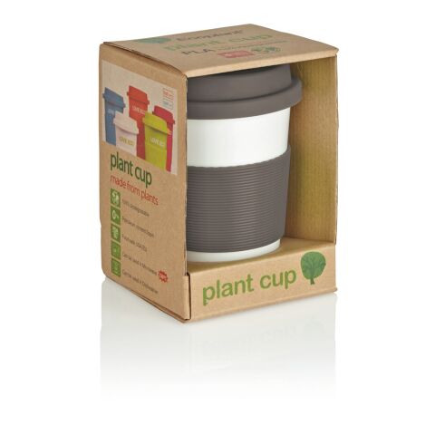 Tasse à café en PLA gris-blanc | sans marquage | non disponible | non disponible