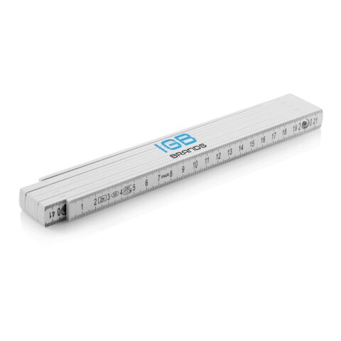 Mètre pliable en fibre de verre blanc | sans marquage | non disponible | non disponible