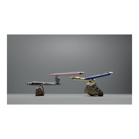 Prodir QS20 stylo à bille à poussoir Stone et agrafe métal blanc/argent | non disponible | sans marquage