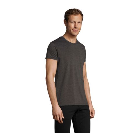 REGENT FIT T-SHIRT HOMME anthracite chine | L | Sérigraphie 1 couleur | poitrine avant | 100 mm x 100 mm | non disponible