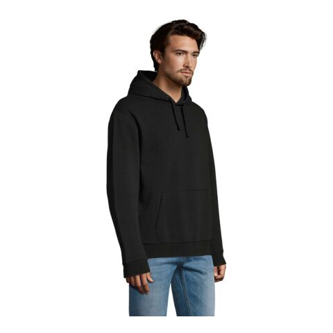SPENCER SWEAT CAPUCHE 280 noir | L | Sérigraphie 1 couleur | A l&#039;arrière | 280 mm x 400 mm | non disponible