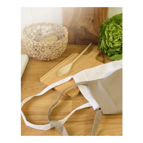 Tablier de cuisine en polyester 200 g/m² Mindy gris | sans marquage | non disponible | non disponible