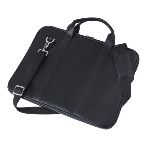 Sacoche porte-ordinateur en cuir Michael noir | sans marquage | non disponible | non disponible