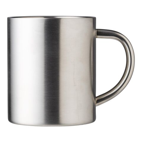 Mug double paroir en acier inoxydable Braylen 250 ml argent