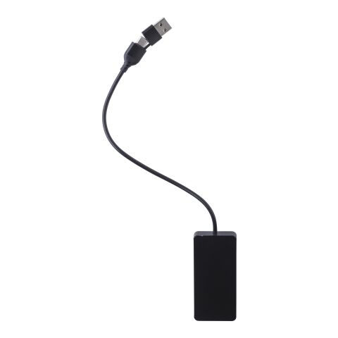 Hub en aluminium recyclé Layton noir | sans marquage | non disponible | non disponible