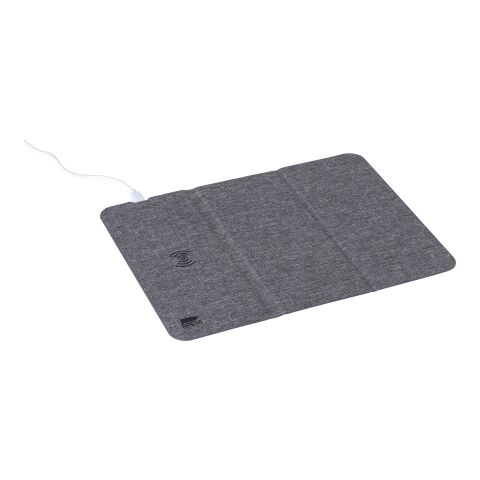 Tapis de souris à induction en ePET Selene gris | sans marquage | non disponible | non disponible