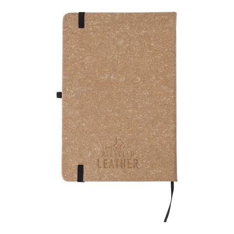 Carnet A5 en cuir recyclé Gianna noir | sans marquage | non disponible | non disponible