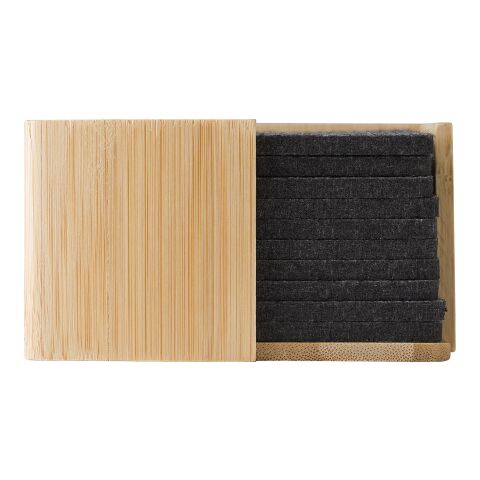 Sous-verre en feutre rPET Lawrence gris | sans marquage | non disponible | non disponible