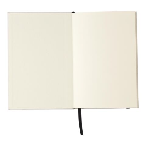 Carnet A5 en carton recyclé Hudson noir/blanc | sans marquage | non disponible | non disponible