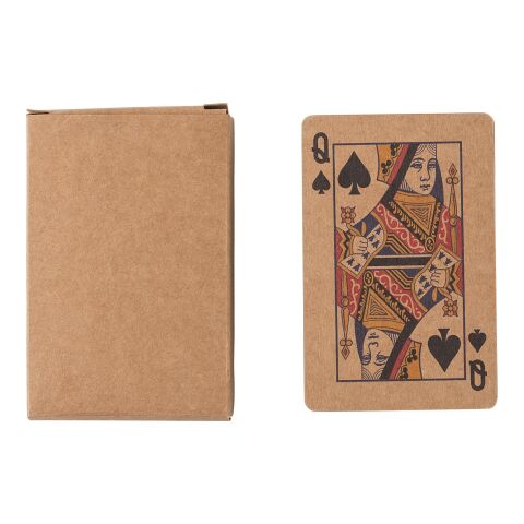 Set de 2 jeux de cartes en carton recyclé Arwen marron | sans marquage | non disponible | non disponible
